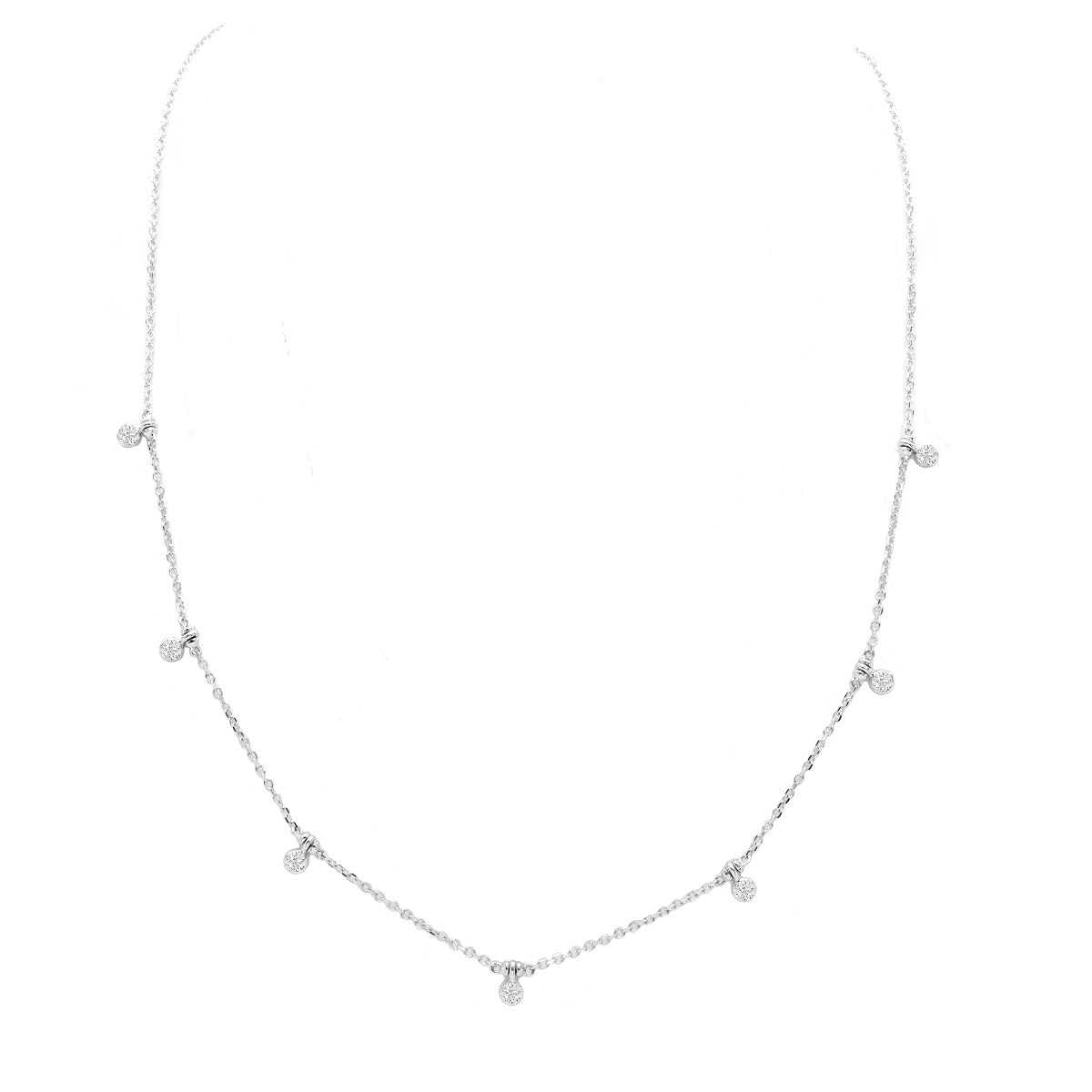Diamond by the Yard; 14KWG 17" 0.25 ctw